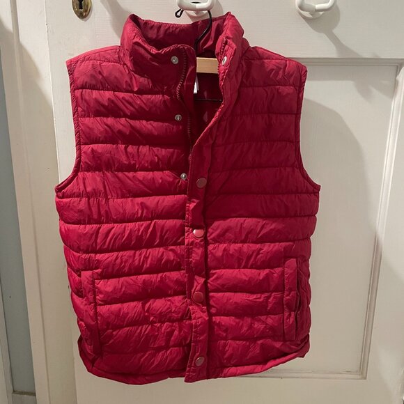 Gymboree  Boys Red Puffer Vest Size 10-12 Large - Picture 2 of 5